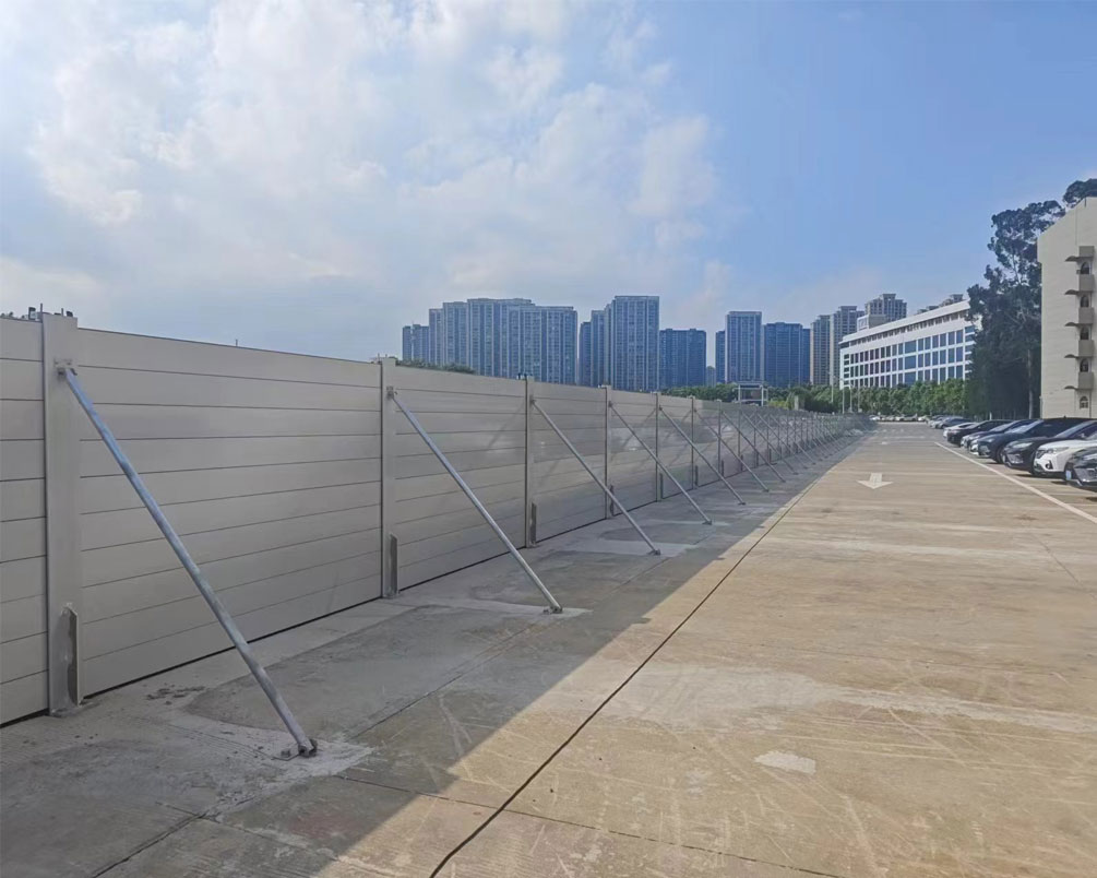 W beam guardrail deformation correction repair skills
